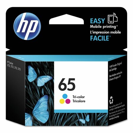 HP HP 65, (N9K01AN) Tri-Color Original Ink Cartridge N9K01AN